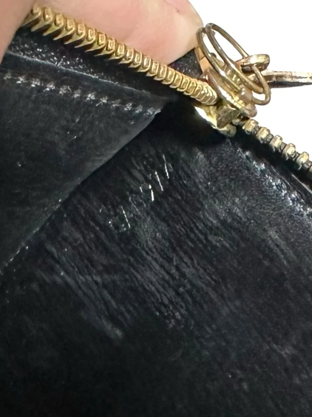 Louis Vuitton Black Epi Leather Sarah Wallet on Chain